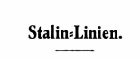 Stalin-Linien